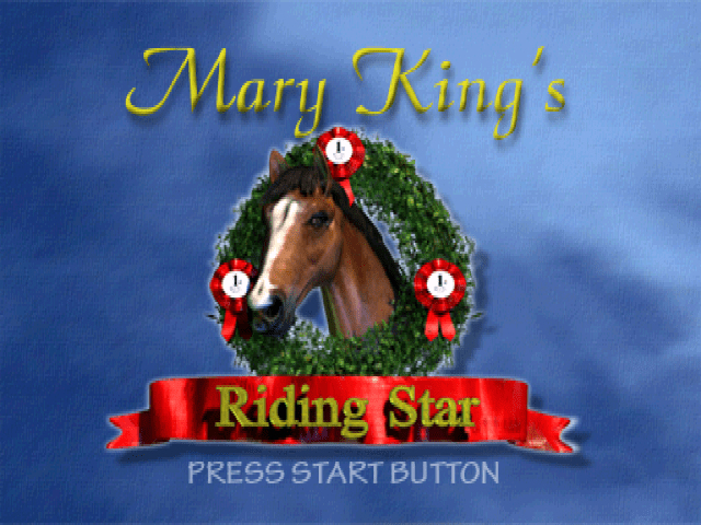 Mary King's Riding Star title screen for Playstation